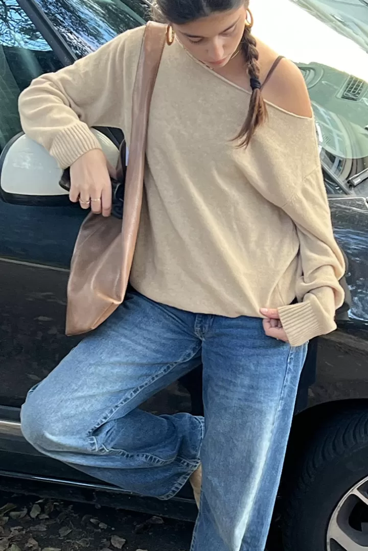 Boat neck sweater^Subdued Best