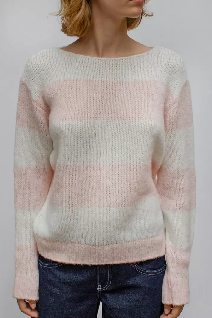 Boat neck sweater^Subdued New