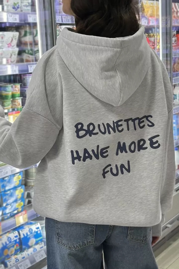 Brunette hoodie^Subdued Fashion
