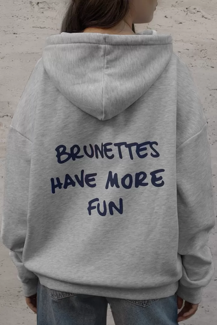 Brunette hoodie^Subdued Fashion