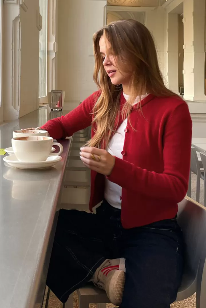 Button down cardigan^Subdued Fashion