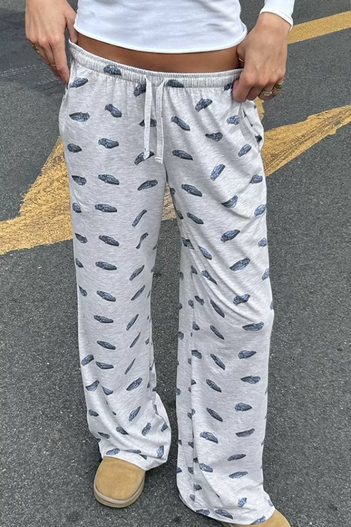 Coulisse wide leg pants with Cars^Subdued Sale