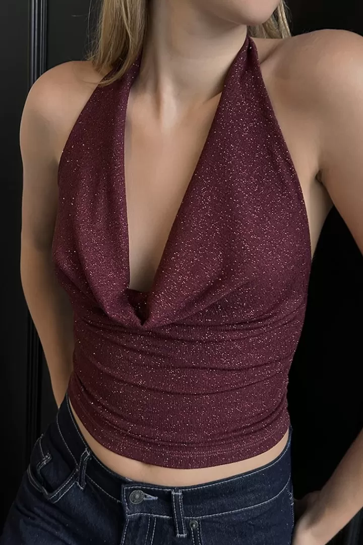 Cowl neck top^Subdued Clearance
