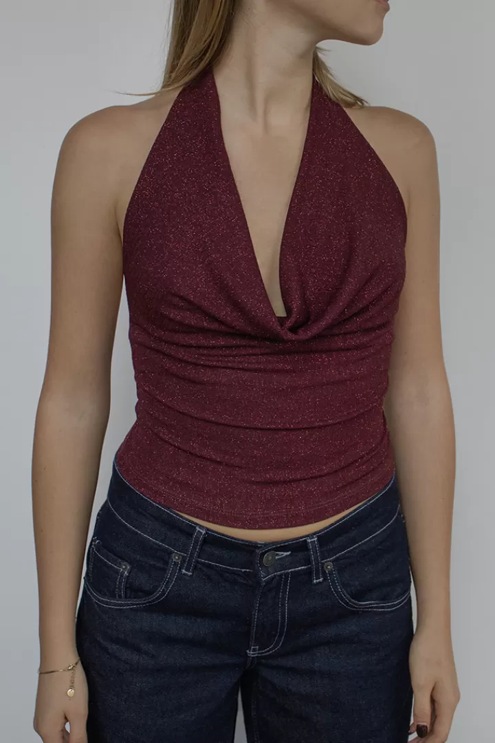 Cowl neck top^Subdued Clearance
