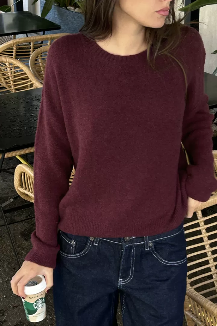 Crew neckline sweater^Subdued Flash Sale