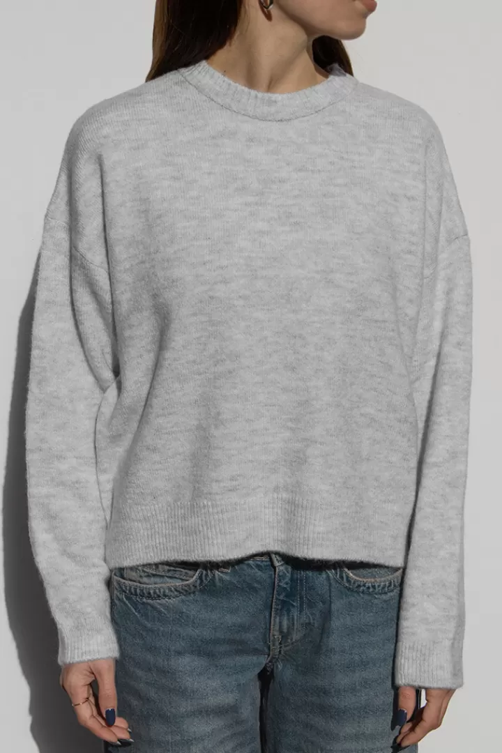 Crew neckline sweater^Subdued Sale
