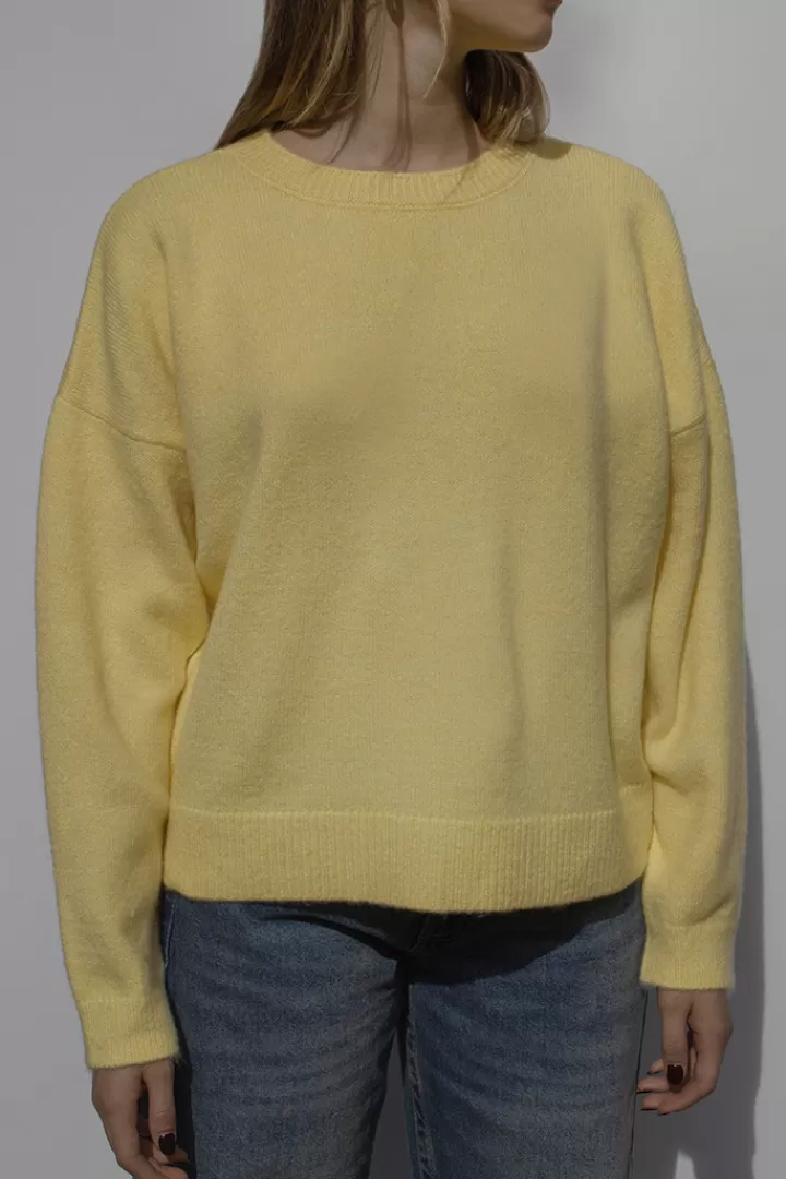 Crew neckline sweater^Subdued Best