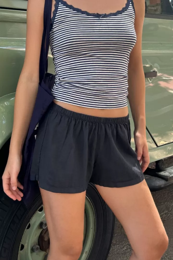 Elastic waistband short^Subdued Store