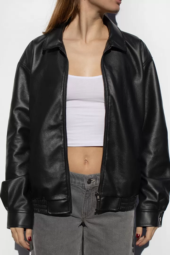 Faux leather jacket^Subdued Discount