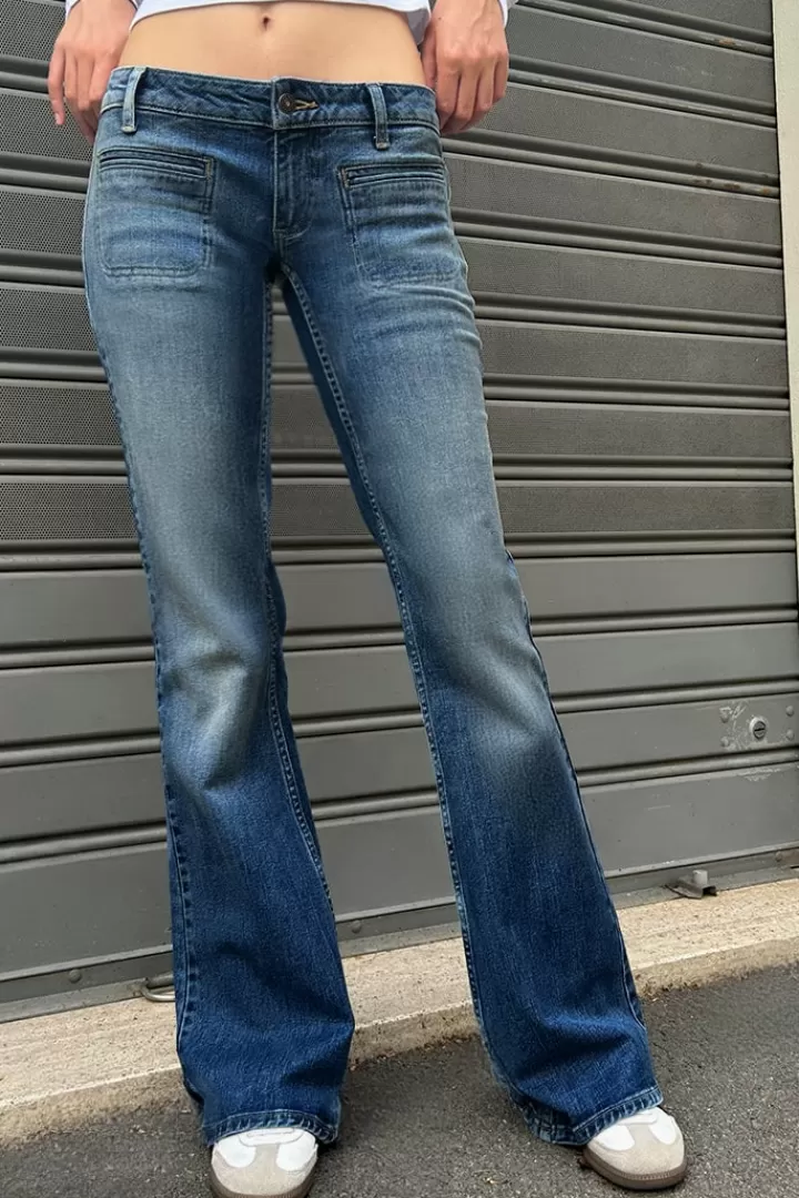 Flare jeans with front pockets^Subdued Store