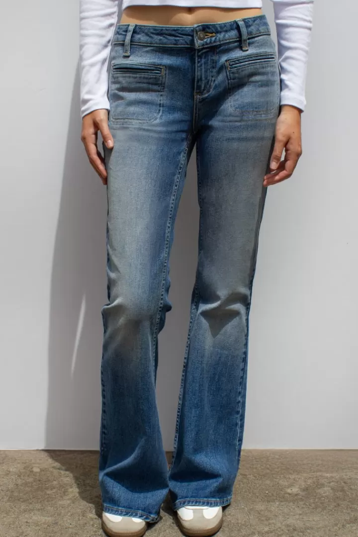 Flare jeans with front pockets^Subdued Store