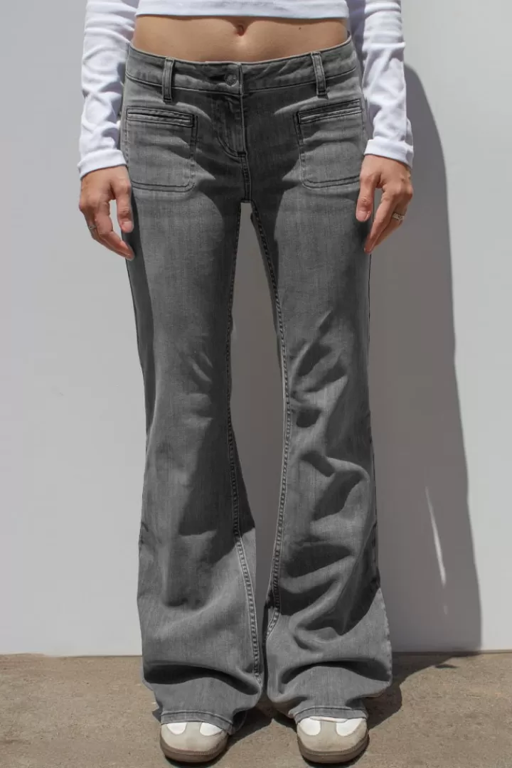 Flare jeans with front pockets^Subdued Sale