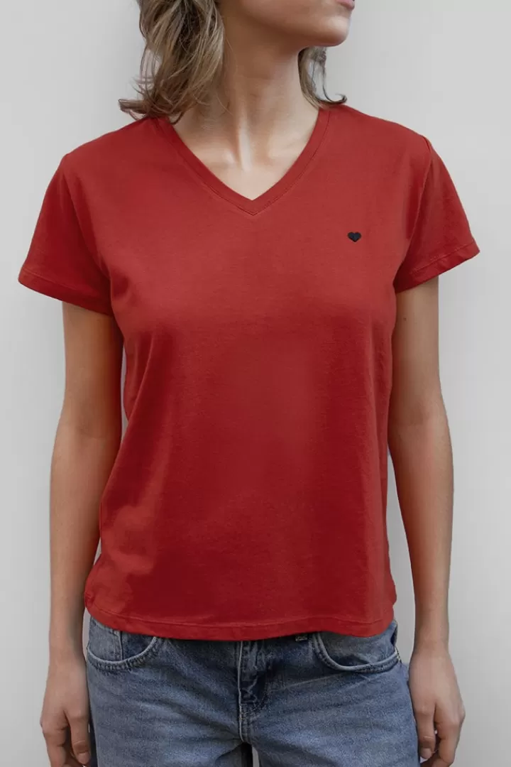 Heart v neckline t-shirt^Subdued Shop