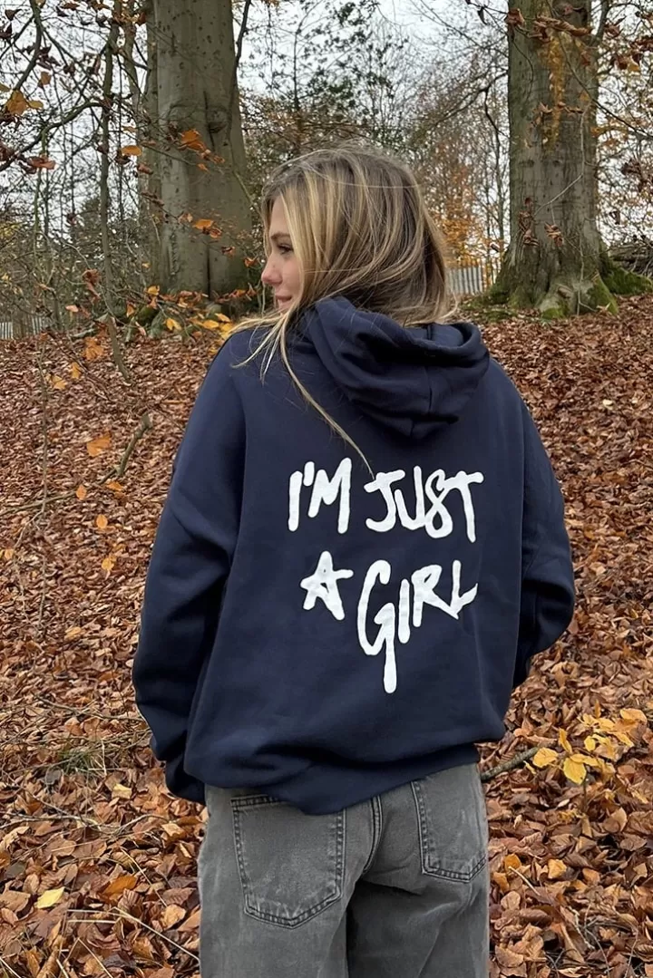 I'm just a girl hoodie^Subdued Fashion