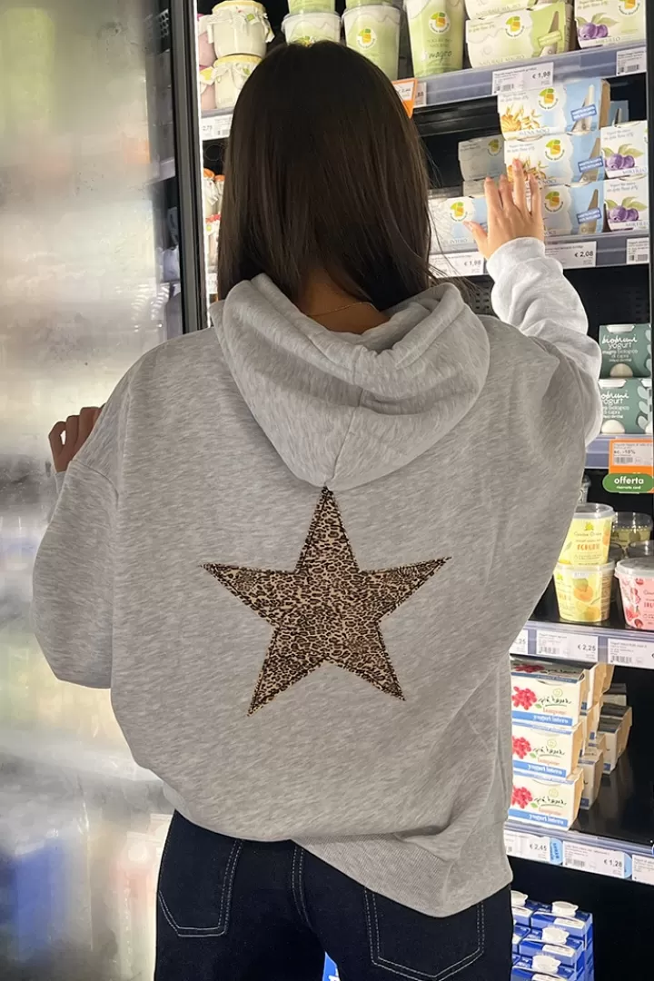 Leopard star hoodie^Subdued Outlet