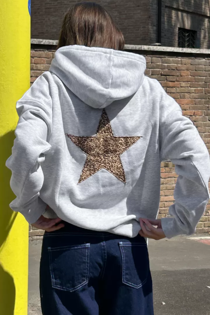 Leopard star hoodie^Subdued Outlet