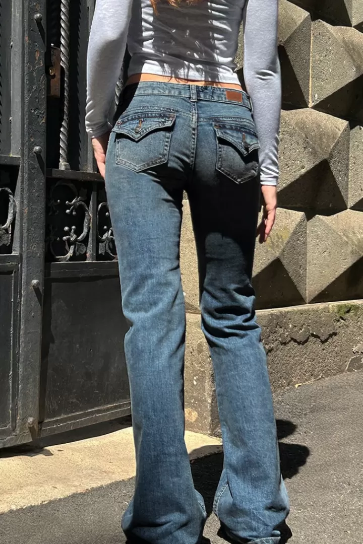 Low waist flared jeans^Subdued Outlet