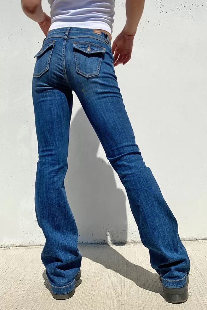 Low waist flared jeans^Subdued Cheap