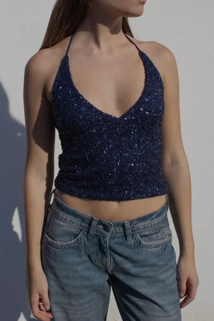 Rhinestone top^Subdued Shop