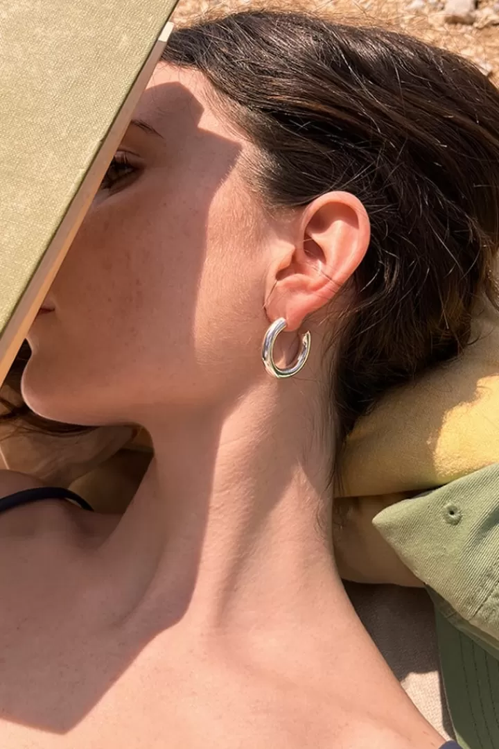 Thick hoop earrings^Subdued Store