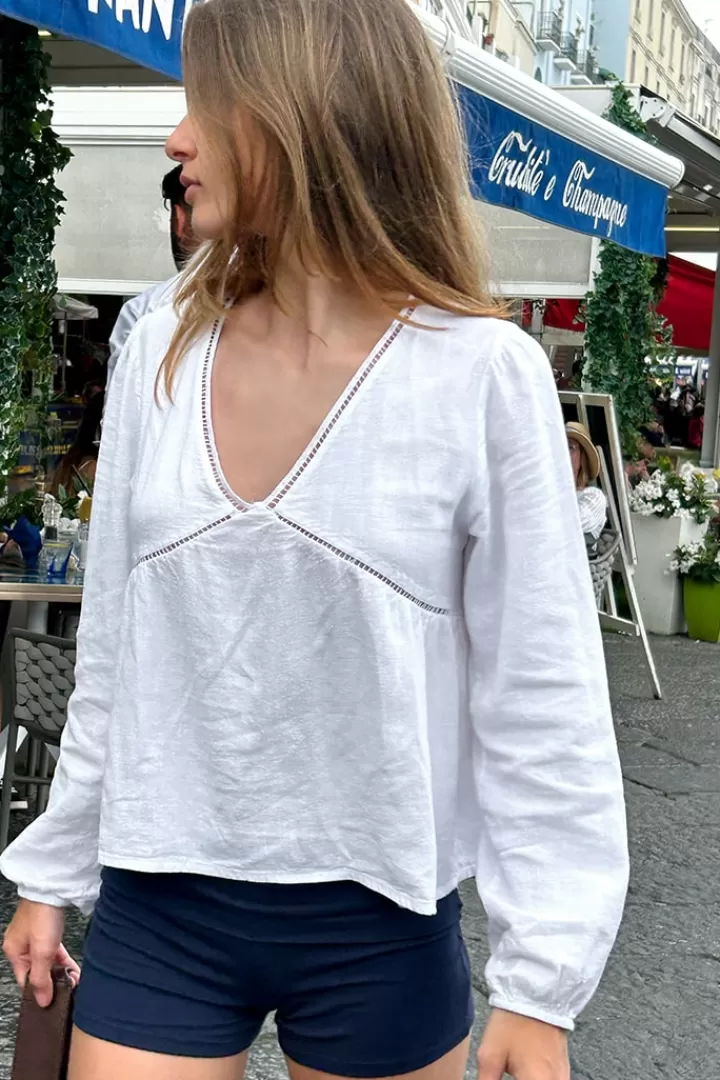 V-neck blouse^Subdued Best Sale