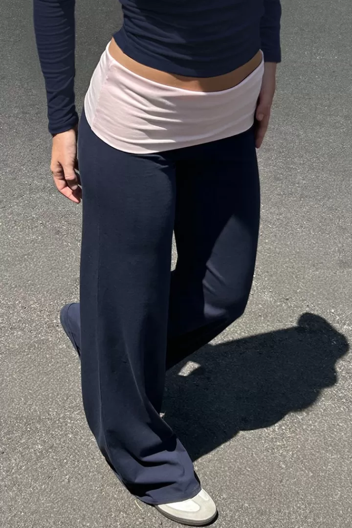 Wide-leg pants with cuffs^Subdued Store